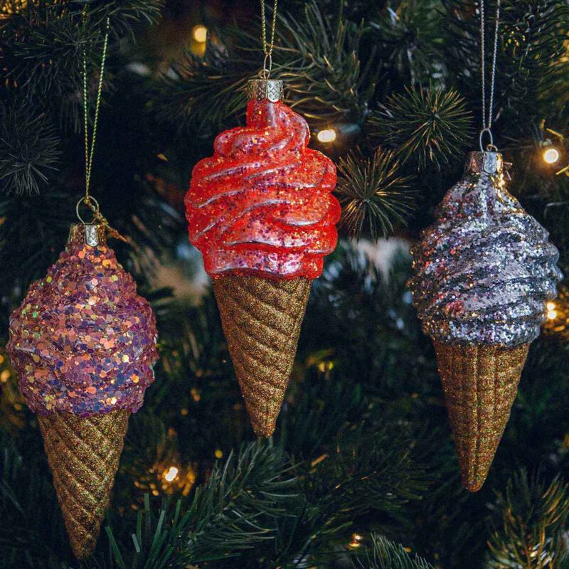 Vondels Ornament Glass Ice Cream 15cm image number 1
